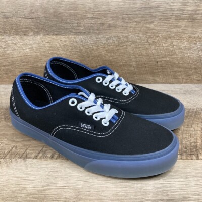 VANS Authentic Translucent Sidewall Black/Blue Shoes Mens