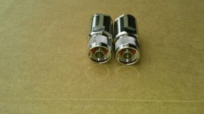 2 pack  N Male  Clamp  for   LMR-600,  CNT-600, RF-600  Cable 50 ohm Connector