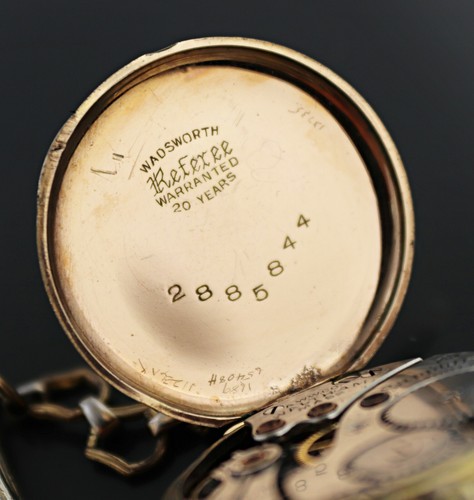 Vintage 1915 Waltham Sapphire Gold Filled Watch - Picture 5 of 6