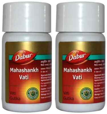 Dabur Mahashankh Vati 40 Tablets (Pack of 2) Ayurvedic Herbal Maha Shankh Vati