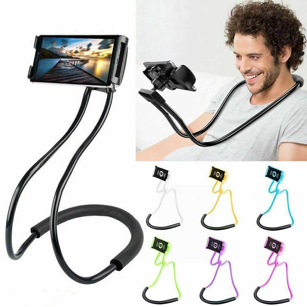 Flexible Mobile Phone Holder Hanging Neck Lazy Necklace Bracket Bed 360  Degree