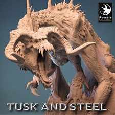 Legendary Black Dragon by Rescale Miniatures D D DnD Print on Demand