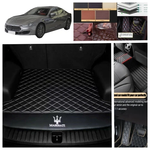 For Maserati Ghibli 2014-2024 Car Floor Mats Custom Foot Carpets Waterproof Mats - Imagen 16 de 38