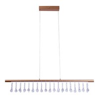 NäVe Led Pendelleuchte Nobilis 100X6Cm 23,6W Warmweiss Gold Dimmbar 7093158