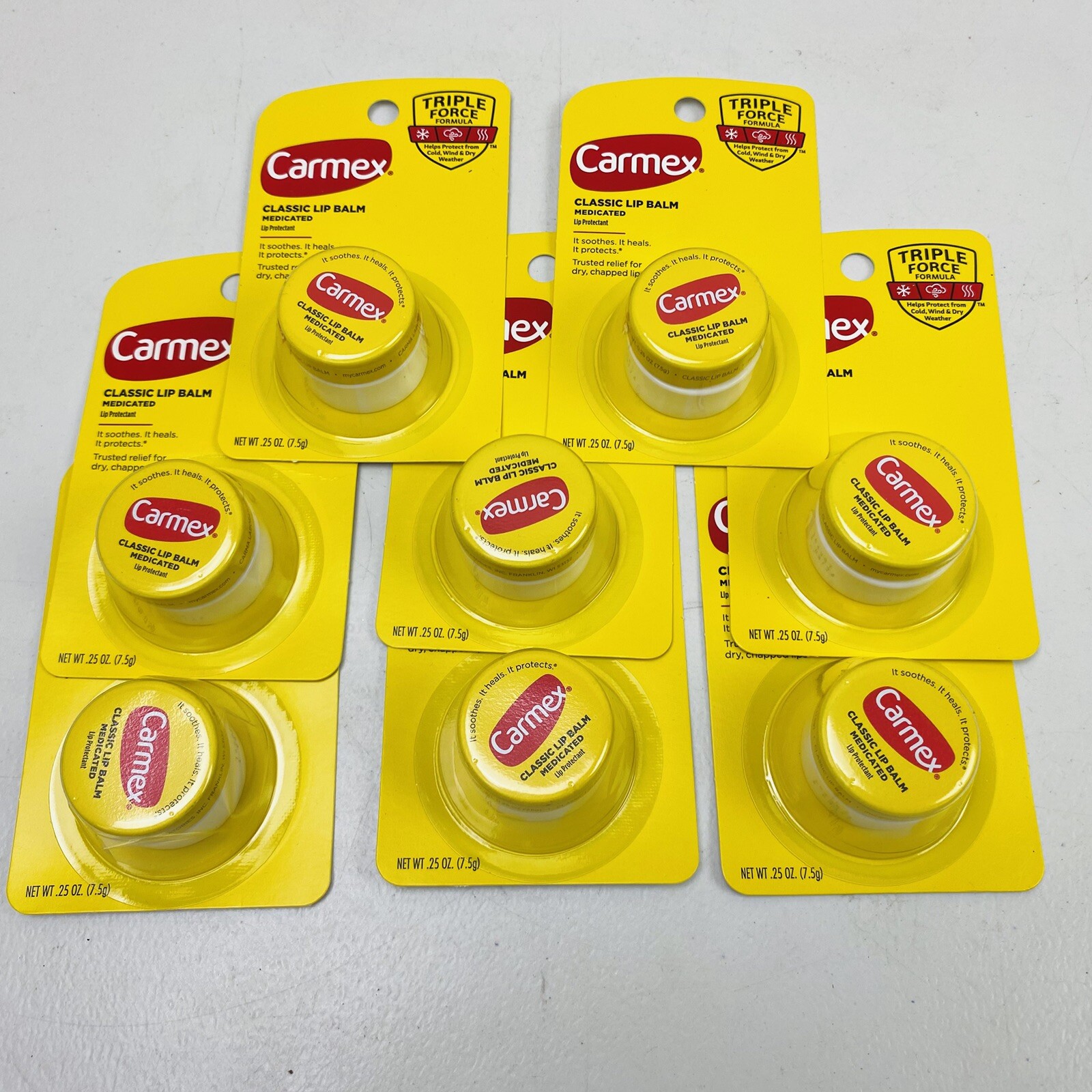 Carmex Original Lip Balm Jar 0.25 oz 6-Pack Hydration