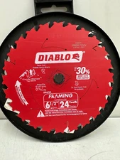 DIABLO  Tracking Point 6-1/2 in. x 24-Tooth Framing Circular Saw Blade 2-Pack