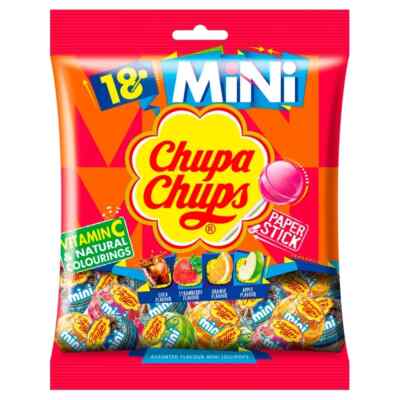 Chupa Chups Mini Lollipop Mix Fruit Lollipop Lolli Lolly in Bag 18pcs/108G