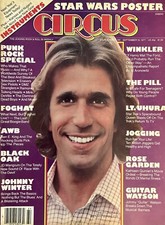 CIRCUS- SEP 15, 1977- PUNK ROCK FEATURE, ‘77 STAR WARS POSTER Intact, BOB MARLEY