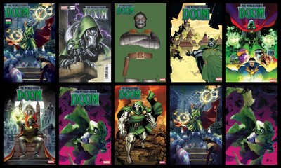 ONE WORLD UNDER DOOM 1 MARVEL CVR PICK/VARIANTS/SET 1:25 1:50 1:100 PRESALE 2/12