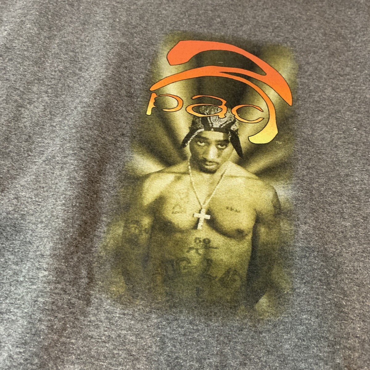 NOS Vintage 2Pac Shirt Men XXL Gray Winterland Tupac Shakur