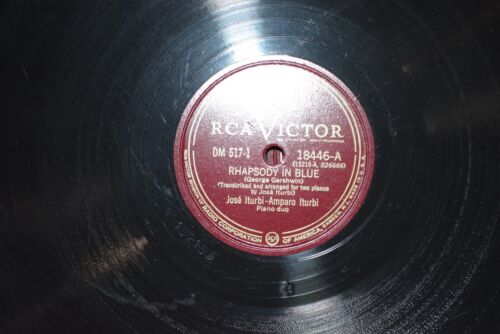 Gershwin Rhapsody In Blue 2x 78 LP Jose Amparo Iturbi DM 517 RCA Victor VG+/VG+ - Picture 7 of 14
