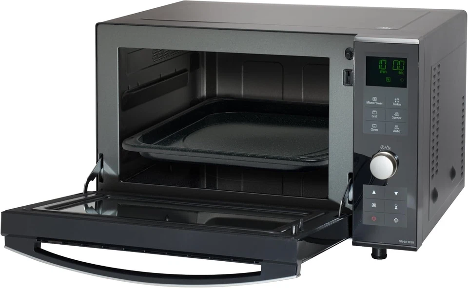 Panasonic NN-DF383B Kombi-Mikrowelle 23L Schwarz Inverter Grill Backofen - Bild 2 von 2