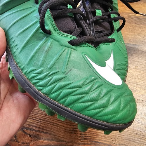 Nike Force Savage Elite 880140-310 Green Black Football Cleats Mens Size 10 - Picture 3 of 20