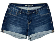 Old Navy Boyfriend Denim Jean Shorts Womens 10 Mid Rise Cuffed 3.5 Inch Inseam