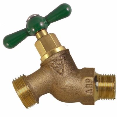 No-Kink Straight Hose Bibb, Lead-Free, 1/2-In. MPT 251LF