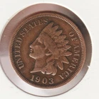 US Rare Old West 1903 Indian Head Penny Coin American Collection Shield Cent USA