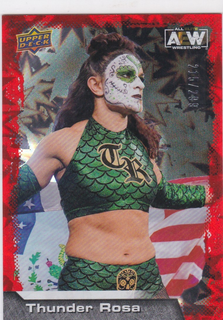 2022 Upper Deck AEW All Elite Wrestling #63 THUNDER ROSA ORANGE Pyro  #215/299