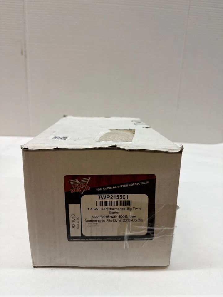 Twin Power Fits 07-17 Big Twins +06 Dyna Exc M8 1.4 Kw Starter Black Replaces H- - Image 2 of 2