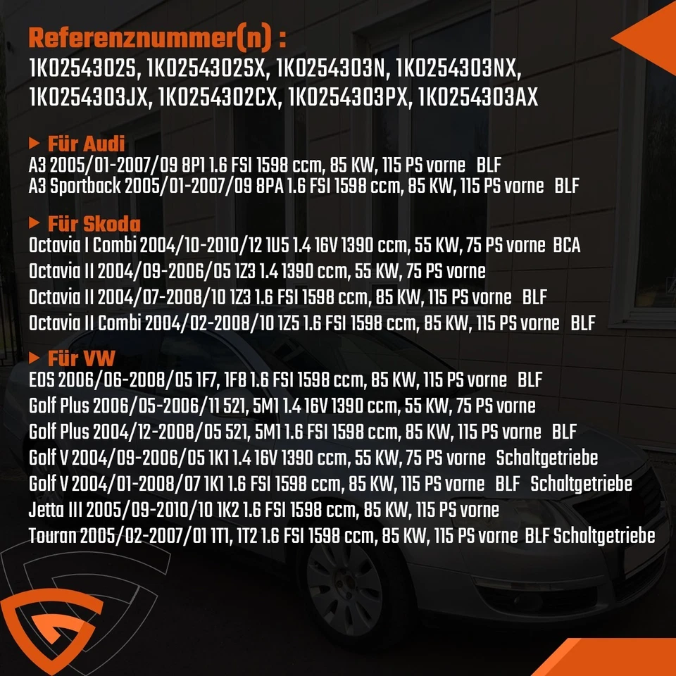 KATALYSATOR KAT FÜR VW EOS GOLF PLUS 5M GOLF 5 1K JETTA 3 1K 05-10 TOURAN 1T - Bild 4 von 4