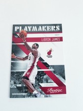 LEBRON JAMES 2010-11 PANINI PRESTIGE PLAYMAKERS INSERT #16 HEAT LAKERS 