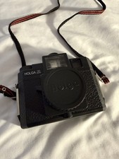 Holga 120 GCFN Medium Format 120mm Film Camera Black Built-in Flash Manual Focus