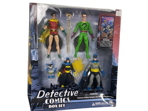 Batman Detective 5 Figure Box Set Dc Direct Batman Robin Bat-Mite Riddler NIB