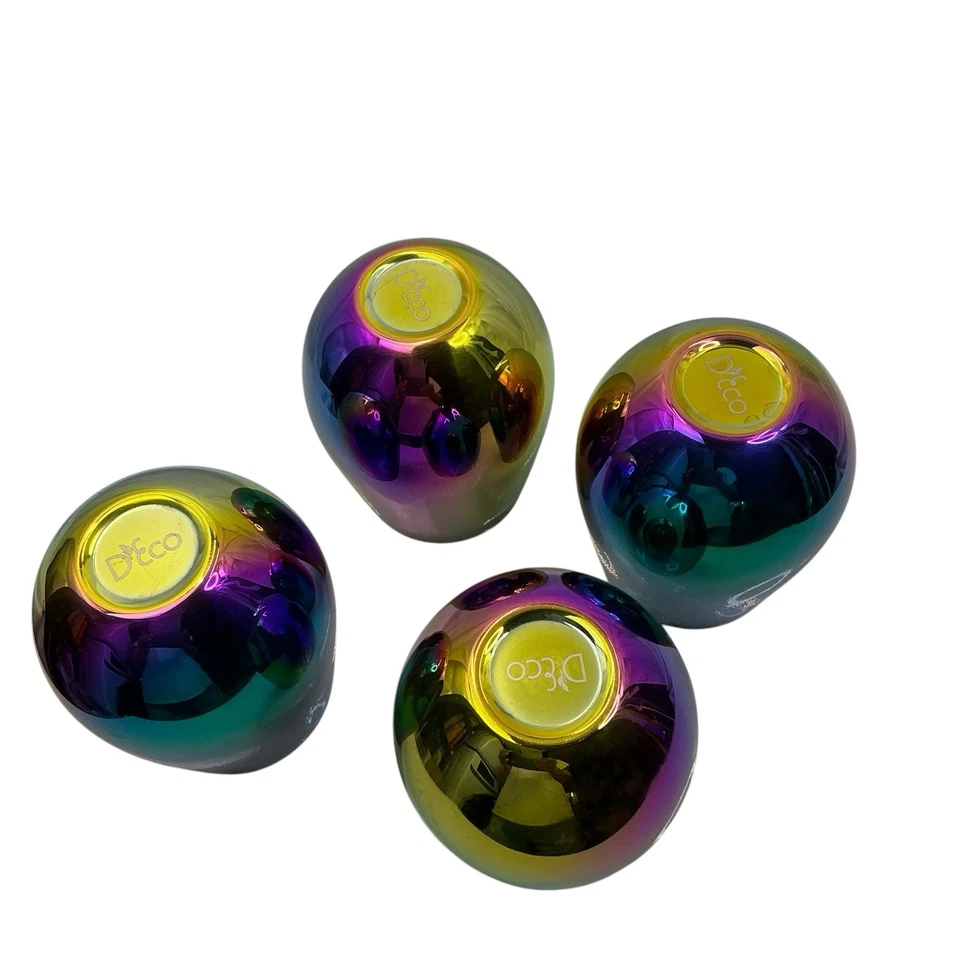 RAINBOW FUSION ESPEJO REFLECTANTE VINO SIN TALLO, VASO DE AGUA 18,5 OZ Juego de 4 Foto 4 de 4