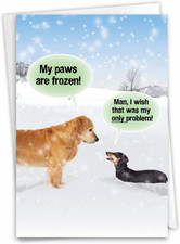 - 1 Hilarious All Occasions Blank Humor Greeting Card with 5 X 7 Inch Envelope -