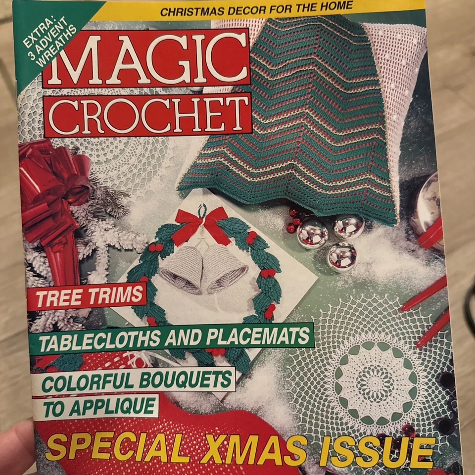 ЛОТ ИЗ 13 ВИНТАЖНЫХ МОДЕЛЕЙ ЖУРНАЛА MAGIC CROCHET 1990-х годов - Изображение 4 из 4