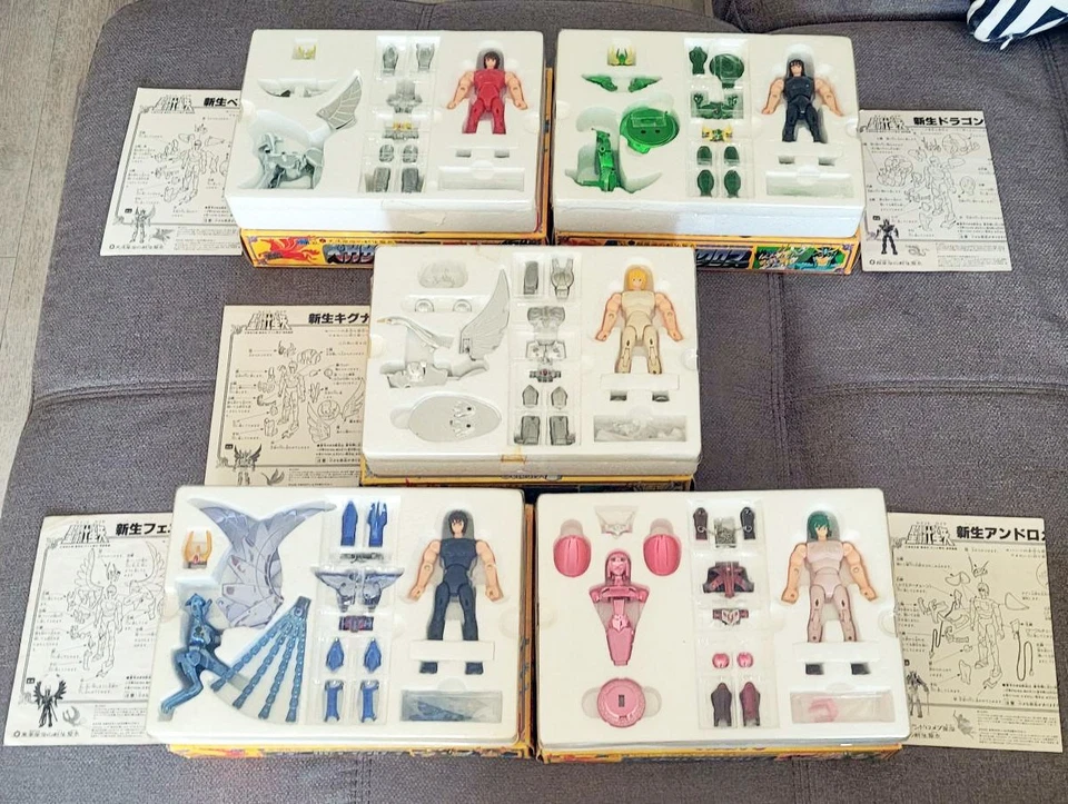 Saint Seiya Lot 5 Bronzes V2 Bandai 1988 Version Japonaise Excellent Uncut Rare - Photo 3/4