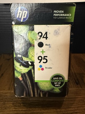 HP 94 + 95 Combo Pack Black & Tri-Color Ink Cartridges Nov 2014 Date SEALED