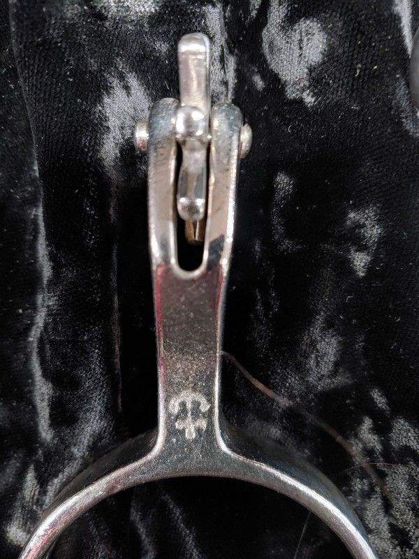 Antique North & Judd Spurs Anchor Brand 8-Point Cowboy Rodeo Western
