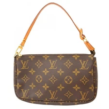 LOUIS VUITTON Pochette Accessoires M51980 Monogram Pouch Bag Brown
