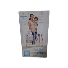 Regalo Extra Wide Metal Expandable Pressure Mount Doorway Gate White 29-36.5" x  