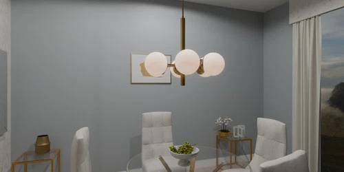 Quoizel PCSEI5028 Solei 6 Light 28"W Chandelier - Brass - Picture 4 of 4