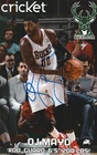 OJ Mayo Signed Milwaukee Bucks SGA 5.5 x 8.5 Photo Auto Autograph COA
