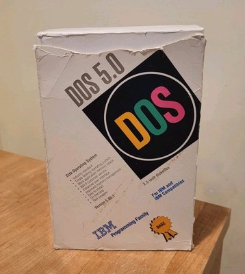 IBM  DOS 5.0  Disk Operating System  BASE  1992  Disketts & Booklets  Vintage