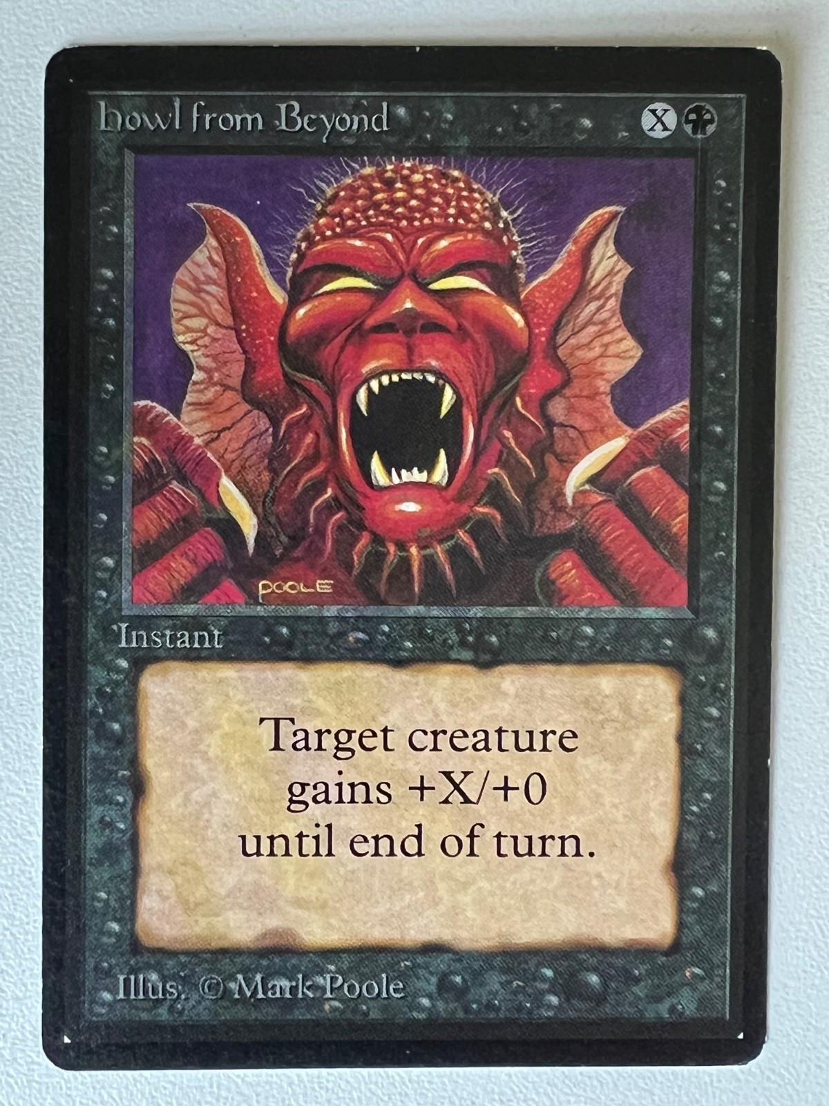 Magic the Gathering MTG Beta Howl from Beyond LP  (Beta Bob)