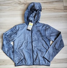 NEW Women's Small Nike Trail Repel Running Windbreaker Light Jacket Grey Black