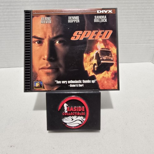 Speed Divx DVD Keanu Reeves Dennis Hopper Sandra Bullock Movie Vtg