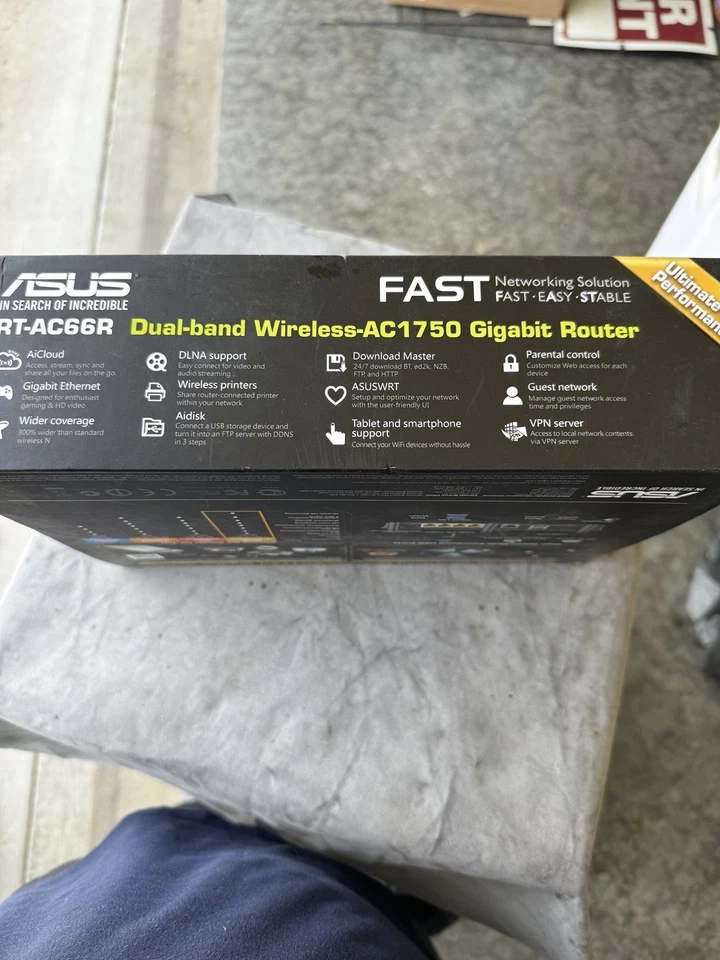 ASUS RT-AC66R 802.11ac Dual-Band Wireless AC1750 Gigabit 4-Port Router 5G NEW! - Image 4 of 4