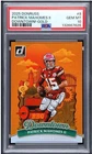 PATRICK MAHOMES II 2025 DONRUSS DOWNTOWN GOLD /10 SP #8 GEM MINT PSA 10 Q5380