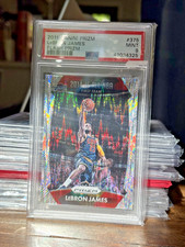 2015-16 Panini Prizm - All-NBA Team LeBron James #375 Flash Prizm PSA 9 MINT