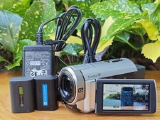 2042763 Sony HDR-CX370V Camcorder 64GB HDD NTSC Steady Shot Tested w/ Charger