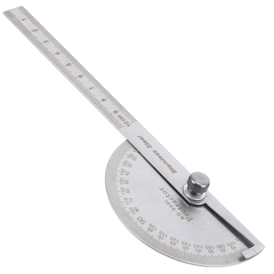 100 Mm Angle Gauge Tool Multi Ruler Measurement Machinist Protractor Finder - Image 4 of 4