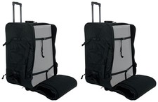 2 Rockville SB15 v2 Rolling Travel Bags Wheels 4 Most 15" DJ PA Speakers Stands