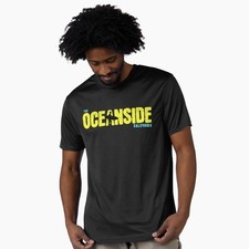 The *OCEANSIDE* California, S-3XL, Black, Short Sleeve