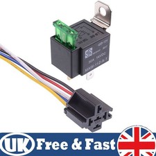 12V Automotive On/Off Fused Relay 30A 4-Pin with Holder Socket Auto Car New