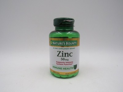 Nature s Bounty Zinc 50mg Immune Support & Antioxidant 250 Count EXP 10/29