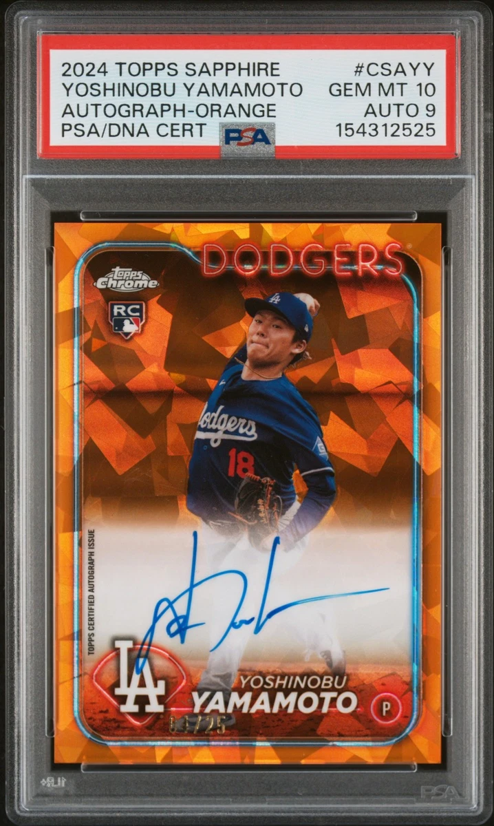 2024 Topps Chrome Sapphire Edition - Yoshinobu Yamamoto #CSA-YY